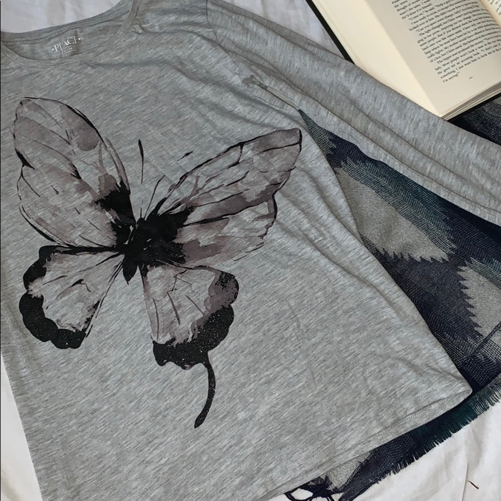 Grey Long -Sleeve Tee